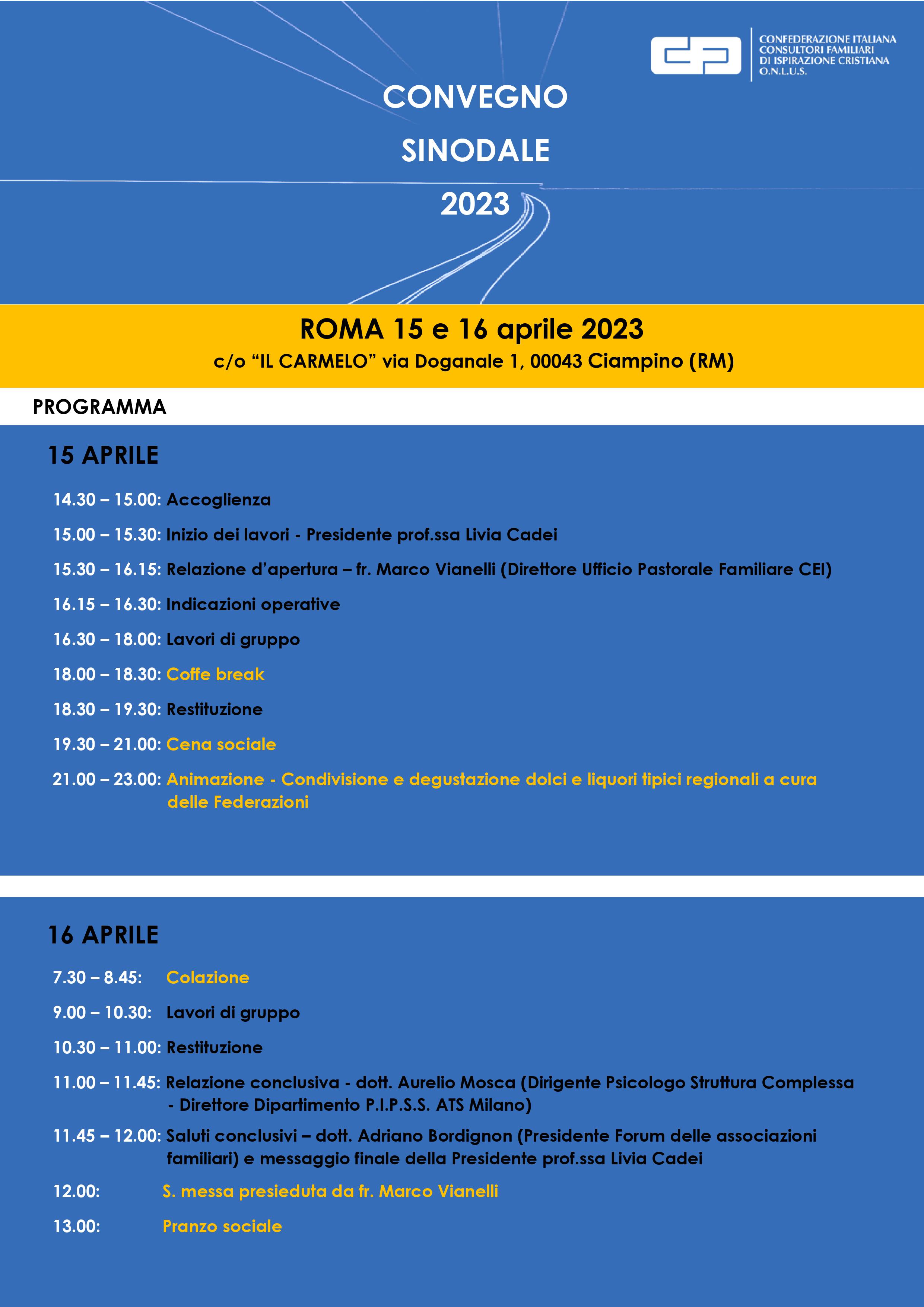 programma sinodo 15 16 aprile roma 1